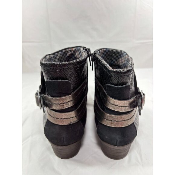 Rockport Cobb Hill Gratasha Black Leather Ankle Boots 9 - Picture 11 of 11